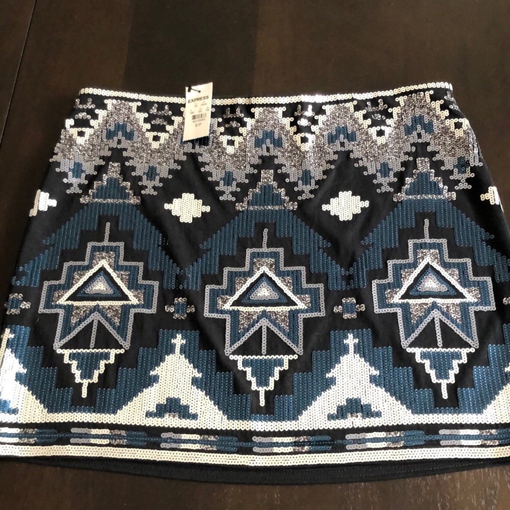 Sequin Mini Skirt